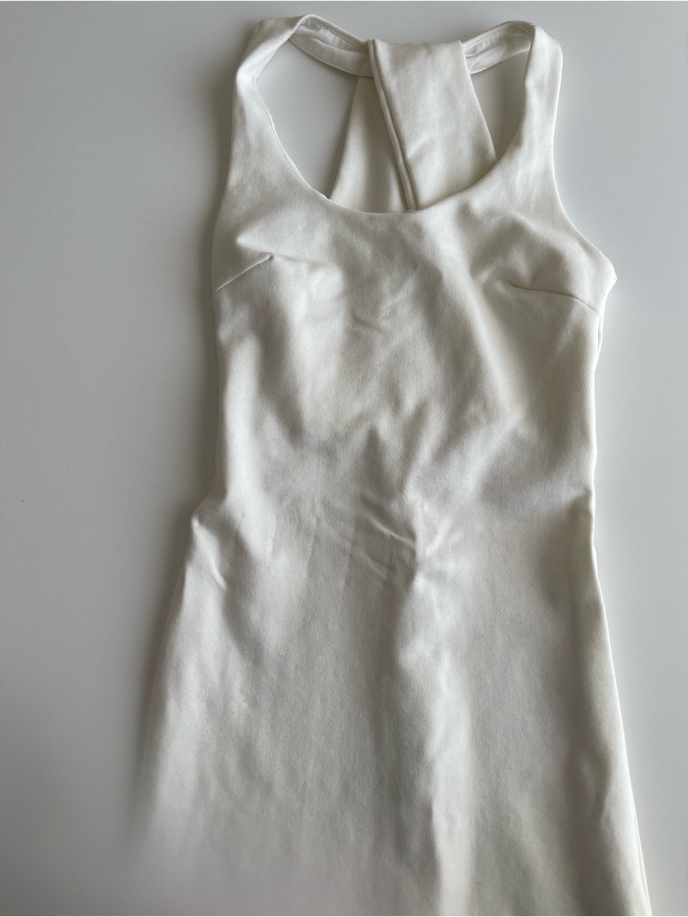 NWOT ZARA White Racerback Bodycon Dress